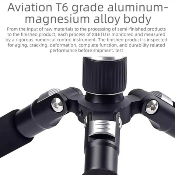 XILETU FM5C-MINI Einstellbare 16,5-51 cm Aluminium Stativ mit 26mm Ball Kopf 6kg Last Kapazität für 360-grad Panorama Schießen – Bild 9