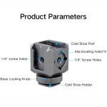 XILETU XDS-15 Mehrkopf-Cold-Shoe-Mount-Adapter für Kamerablitz, Mikrofon, LED-Licht – Bild 7