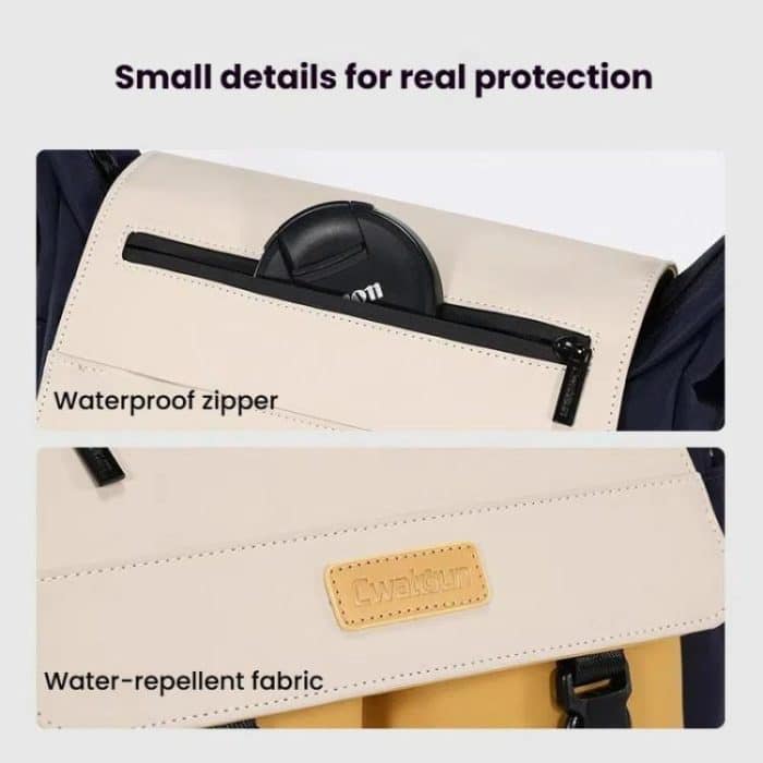 Shoulder Camera Bag Waterproof Crossbody Microsingle DSLR Camera Messenger Bag, Cwatcun D191 Medium, Cwatcun D191 Large – Bild 4