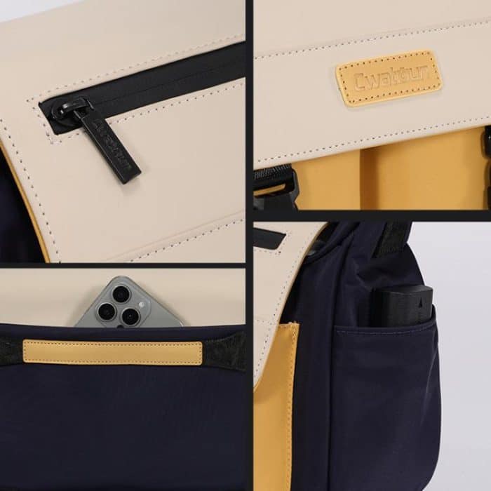 Shoulder Camera Bag Waterproof Crossbody Microsingle DSLR Camera Messenger Bag, Cwatcun D191 Medium, Cwatcun D191 Large – Bild 7