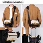 Shoulder Camera Bag Waterproof Crossbody Microsingle DSLR Camera Messenger Bag, Cwatcun D191 Medium, Cwatcun D191 Large – Bild 8