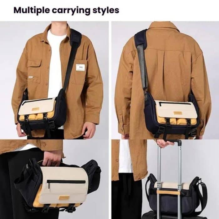 Shoulder Camera Bag Waterproof Crossbody Microsingle DSLR Camera Messenger Bag, Cwatcun D191 Medium, Cwatcun D191 Large – Bild 8