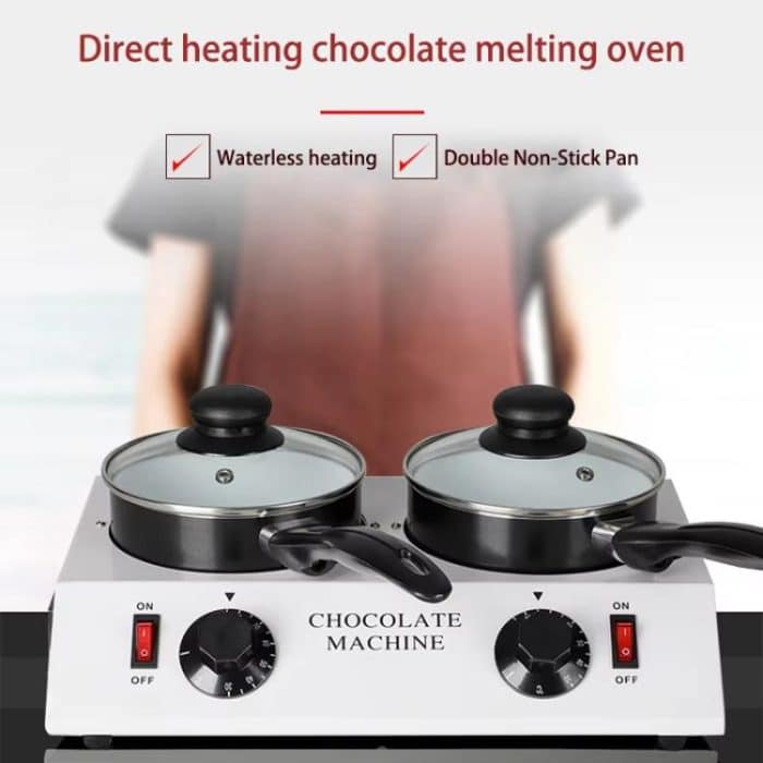 Dessert Making Double Cylinder Chocolate Hot Melt Machine, US Plug, UK Plug, EU Plug – Bild 5