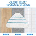 2 teile/paket Für H2O X5 Steam Mop Ersatz Pads Mikrofaser Mopp Kopf – Bild 5