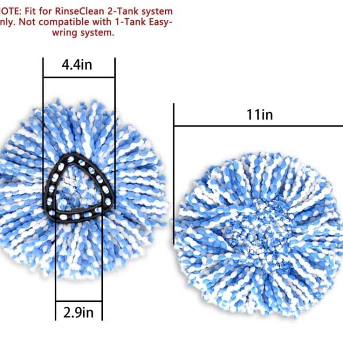 3pcs /Pack Mop Pads For O-Cedar EasyWring RinseClean 2 Tank System – Bild 3