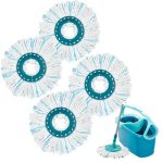 4pcs /Pack Mop Head for Leifheit Twist Mop Super Absorbent Microfiber Replacement