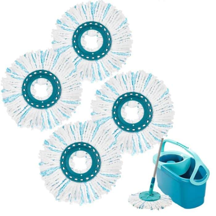 4pcs /Pack Mop Head for Leifheit Twist Mop Super Absorbent Microfiber Replacement – Bild 1