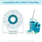 4pcs /Pack Mop Head for Leifheit Twist Mop Super Absorbent Microfiber Replacement – Bild 3