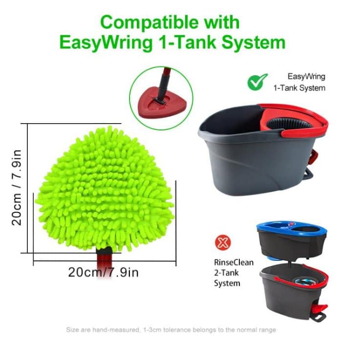 3 teile/paket Mopp Pads Für O-Cedar EasyWring 1-Tank System Ersatz Teile – Bild 3