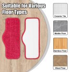 2pcs /Pack Mop Cloths Rag For Schenley Steam Mop Replacement Microfiber Pads – Bild 5