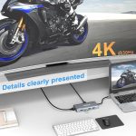 QGeeM 9-in-1 USB-C/Typ-C-Dockingstation-Hub RJ45 + 4K 30 Hz HDMI + PD 85 W + USB 2.0/USB 3.0 + SD/TF – Bild 5