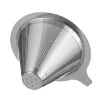 304 Stainless Steel Coffee Filter Reusable Mesh for Pour Over/Drip Coffee Maker, 1-2 Cups, 2-4 Cups, 4-6 Cups