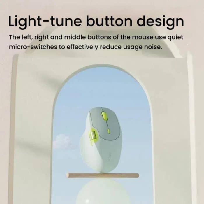 Rapoo MT560 3-Mode Wireless Bluetooth Mouse Ergonomic Desktop Laptop Mouse – Bild 2