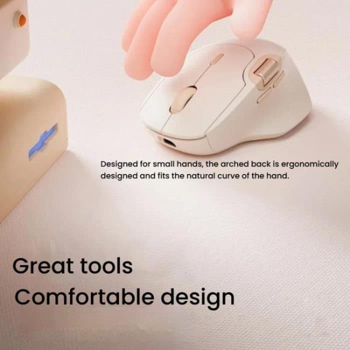 Rapoo MT560 3-Mode Wireless Bluetooth Mouse Ergonomic Desktop Laptop Mouse – Bild 3