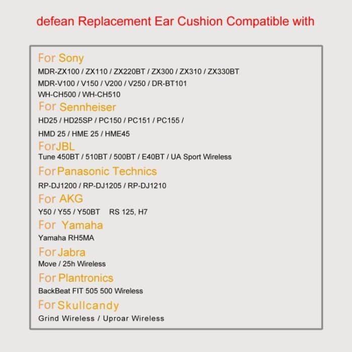 1pair 70mm Earpads For Sony WH-CH500 WH-CH510 /Sennheiser/JBL/AKG and Other Headphones – Bild 6