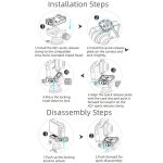 Arca Quick Release Adapter Gimbal Stabilizer Tripod Sports Quick Release Plate Stand, XILETU XQ-1, XILETU XQ-1A – Bild 11