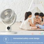 Air Circulation Fan Turbo Light Convection Standing Fan Remote Control Timer Floor Fan, USB Plug, Rechargeable – Bild 13