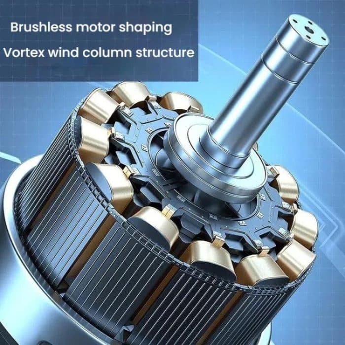 Air Circulation Fan Turbo Light Convection Standing Fan Remote Control Timer Floor Fan, USB Plug, Rechargeable – Bild 15