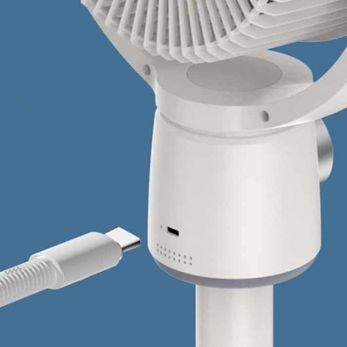 Air Circulation Fan Turbo Light Convection Standing Fan Remote Control Timer Floor Fan, USB Plug, Rechargeable – Bild 18