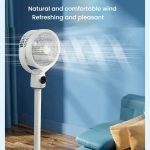 Air Circulation Fan Turbo Light Convection Standing Fan Remote Control Timer Floor Fan, USB Plug, Rechargeable – Bild 3