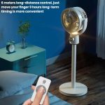 Air Circulation Fan Turbo Light Convection Standing Fan Remote Control Timer Floor Fan, USB Plug, Rechargeable – Bild 8