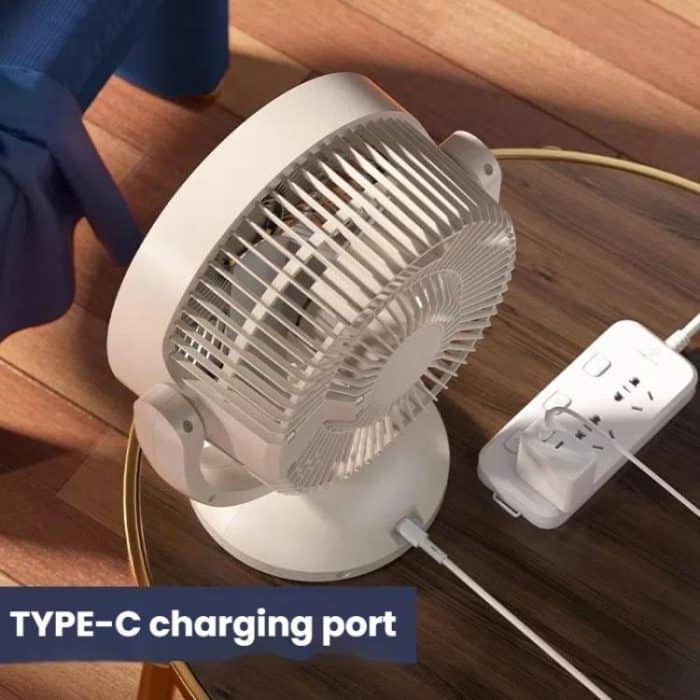 USB Air Circulation Fan Office Desktop Small Fan, USB Plug, Rechargeable – Bild 14