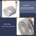 USB Air Circulation Fan Office Desktop Small Fan, USB Plug, Rechargeable – Bild 18