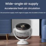 USB Air Circulation Fan Office Desktop Small Fan, USB Plug, Rechargeable – Bild 4