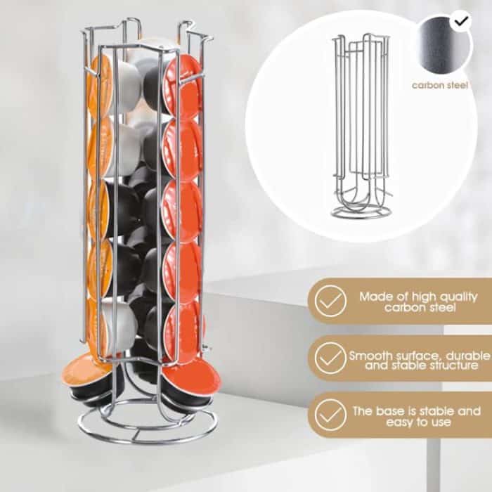 Für Nespresso Dolce Gusto OASISWJ YZ1312 18-teiliger Kaffeekapsel-Organizer – Bild 3