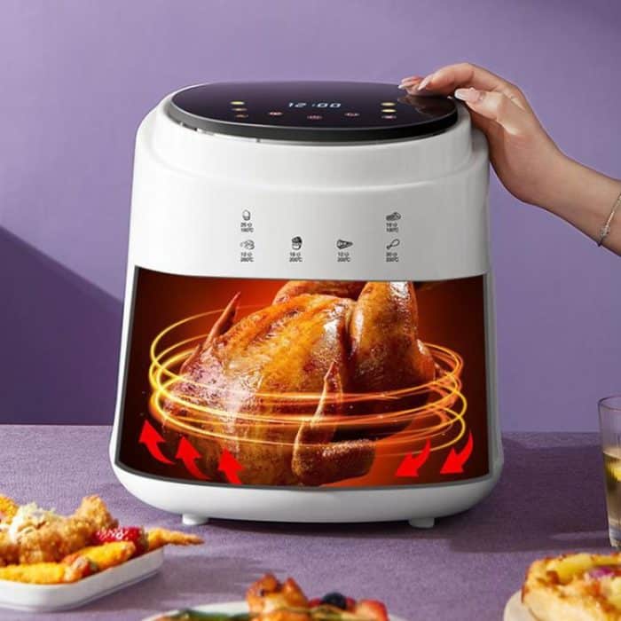 8L Air Fryer Household Multi-Function Large Capacity Oil-Free Electric Fryer, White EU Plug, White US Plug, White UK Plug, Black EU Plug, Black US Plug, Black UK Plug – Bild 3