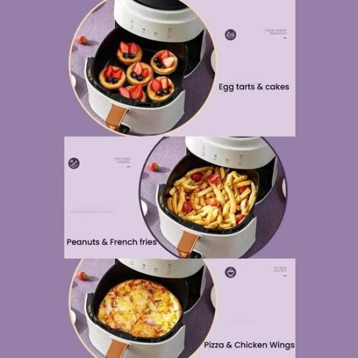 8L Air Fryer Household Multi-Function Large Capacity Oil-Free Electric Fryer, White EU Plug, White US Plug, White UK Plug, Black EU Plug, Black US Plug, Black UK Plug – Bild 5