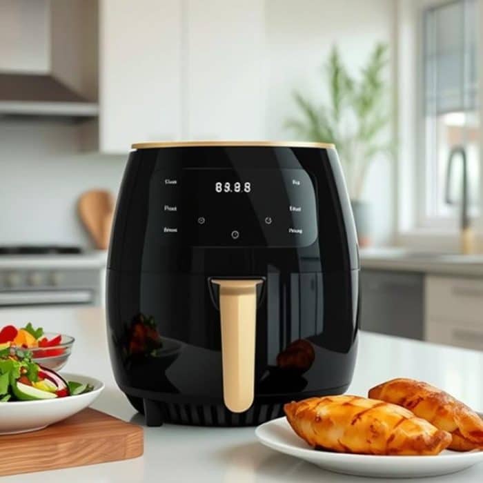 6L 1400W Air Fryer Household Large Capacity French Fry Maker Multifunctional Electric Fryer, Black EU Plug, Black UK Plug, Black US Plug – Bild 2