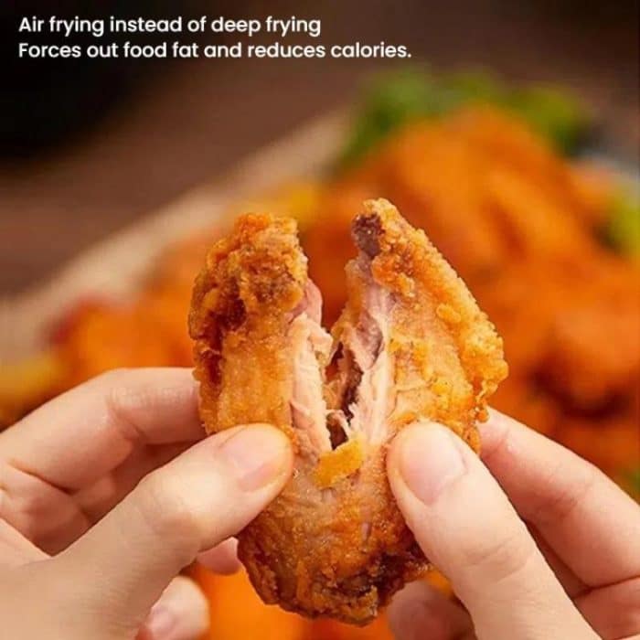 10L Large Capacity Air Fryer Multifunctional Electric Fryer French Fry Maker, EU Plug, Dual-control Mechanical Non-visible, Dual-control Mechanical Visible, Touch-control Visible – Bild 5