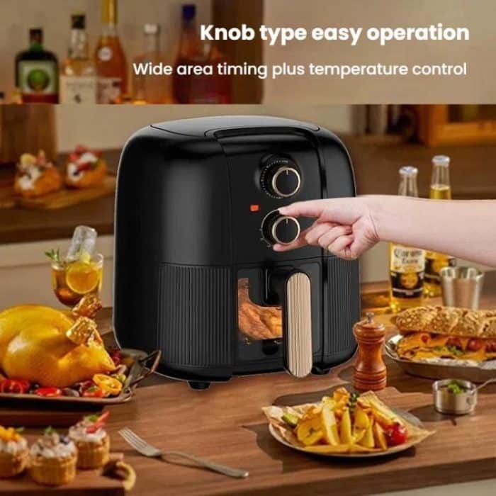 10L Large Capacity Air Fryer Multifunctional Electric Fryer French Fry Maker, EU Plug, Dual-control Mechanical Non-visible, Dual-control Mechanical Visible, Touch-control Visible – Bild 6