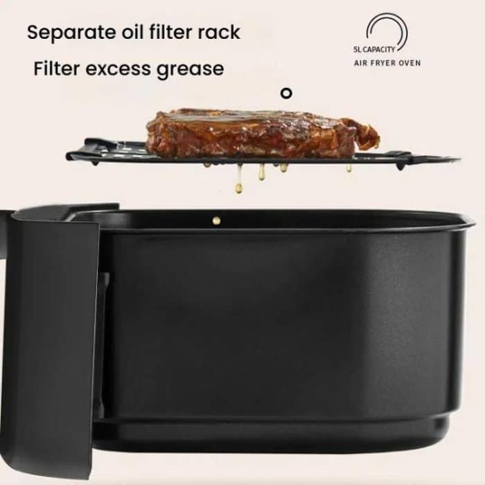 10L Large Capacity Air Fryer Multifunctional Electric Fryer French Fry Maker, EU Plug, Dual-control Mechanical Non-visible, Dual-control Mechanical Visible, Touch-control Visible – Bild 9