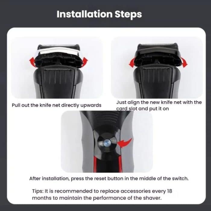 For Braun 9 Series Razor Head Assemblies, 92B Gold, 92S Gold, 94M Gold, 92B Original Gold, 92S Original Gold – Bild 5