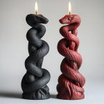 Snake-Shaped Aromatherapy Candle Silicone Mold DIY Diffuser Stone Gift Mold, Snake Flower Column ZL-981, Snake Stone Column ZL-982, Snake Column ZL-983, Snake Reincarnation ZL-984 – Bild 2