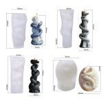Snake-Shaped Aromatherapy Candle Silicone Mold DIY Diffuser Stone Gift Mold, Snake Flower Column ZL-981, Snake Stone Column ZL-982, Snake Column ZL-983, Snake Reincarnation ZL-984 – Bild 3