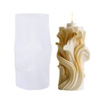 Spiral Wave Aromatherapy Candle Silicone Mold DIY Diffuser Stone Decorative Ornament Mold, 3A  ZL-513, 3l  ZL-521