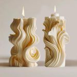 Spiral Wave Aromatherapy Candle Silicone Mold DIY Diffuser Stone Decorative Ornament Mold, 3A  ZL-513, 3l  ZL-521 – Bild 2