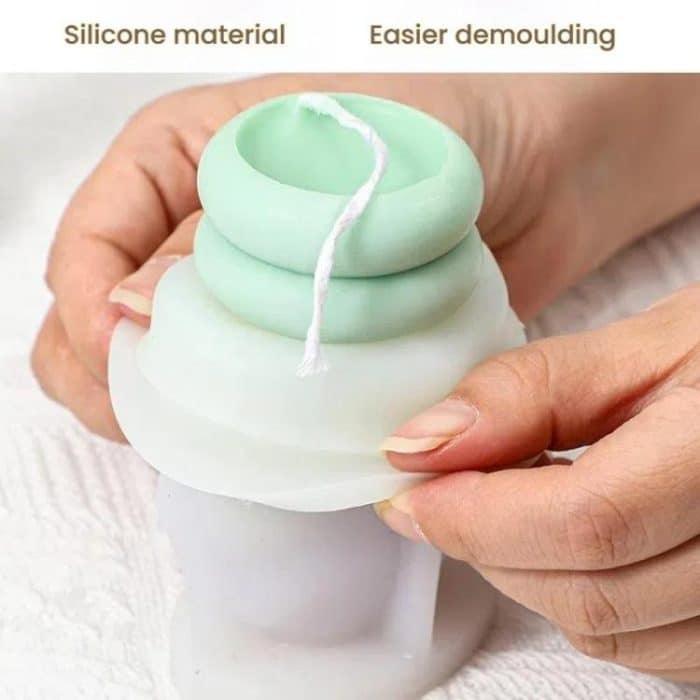 Spiral Wave Aromatherapy Candle Silicone Mold DIY Diffuser Stone Decorative Ornament Mold, 3A  ZL-513, 3l  ZL-521 – Bild 5