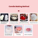 Candle Silicone Mold DIY Floral Aromatherapy Handmade Plaster Casting Mold, Layered Flower Rhythm ZW-346, Lotus Heart ZW-347, Layered Dream ZW-349, Eternal Rose ZW-351 – Bild 7