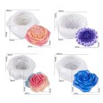 Candle Silicone Mold DIY Floral Aromatherapy Handmade Plaster Casting Mold, Layered Flower Rhythm ZW-346, Lotus Heart ZW-347, Layered Dream ZW-349, Eternal Rose ZW-351 – Bild 9