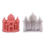 Castle Scented Candle Silicone Mold, A ZL-952, B  ZL-953, C ZL-954