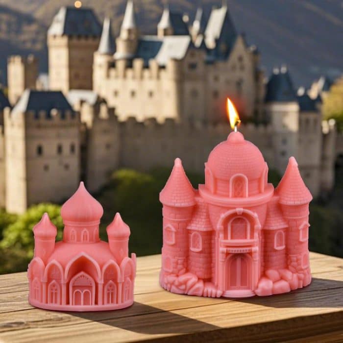 Castle Scented Candle Silicone Mold, A ZL-952, B  ZL-953, C ZL-954 – Bild 2