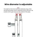 Wasserrohrbruch-Schraubenausdreher, Wasserhahn-Winkelventil, manuelles Entfernungswerkzeug – Bild 5