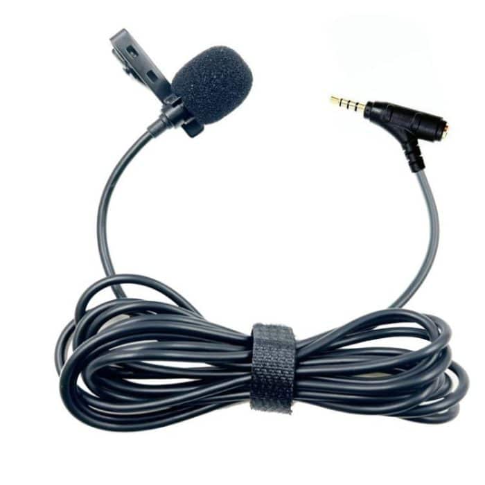 3.5mm TRRS Lavalier Microphone with Earphone Monitoring Jack Clip-on Lapel Mic, 1.5m, 2m, 3m, 4m, 5m, 6m – Bild 4