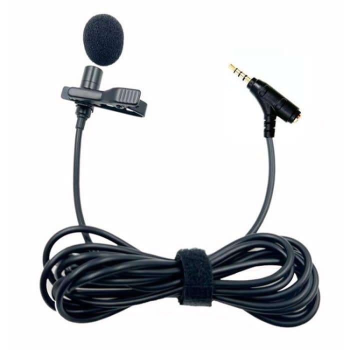 3.5mm TRRS Lavalier Microphone with Earphone Monitoring Jack Clip-on Lapel Mic, 1.5m, 2m, 3m, 4m, 5m, 6m – Bild 6