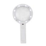 90 mm 10-fache faltbare Handlupe mit 8 LED-Leuchten – Bild 4