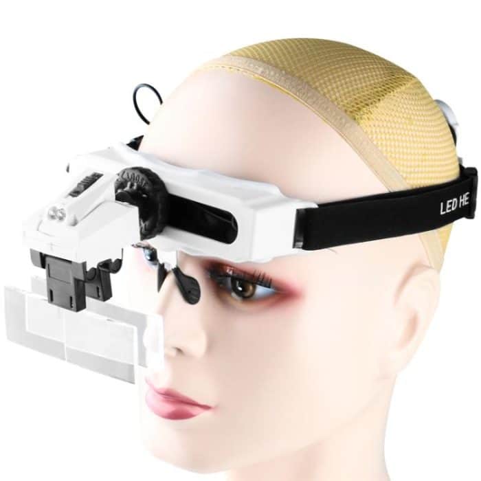 TBD0606077001.jpg Head-mounted Magnifying Glass With LED Light 8 Different Magnification Lenses, 9892E1 – Bild 1
